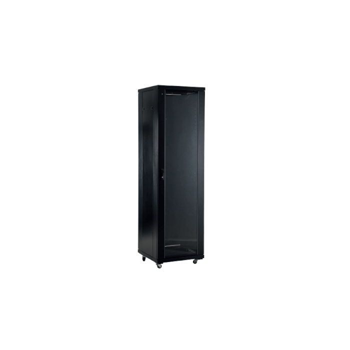 Baie noire 42U 600x600 verre Securit 400kg