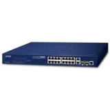 Switch 19" webadmin 16 ports 100Mbit PoE at 2xSFP
