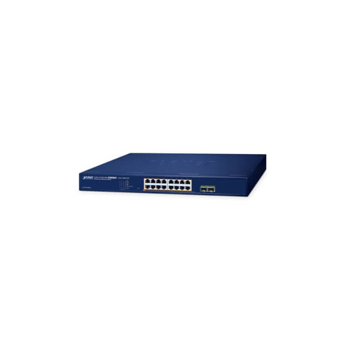Switch Websmart 19" 16 ports Giga PoE +2 xSFP 240W