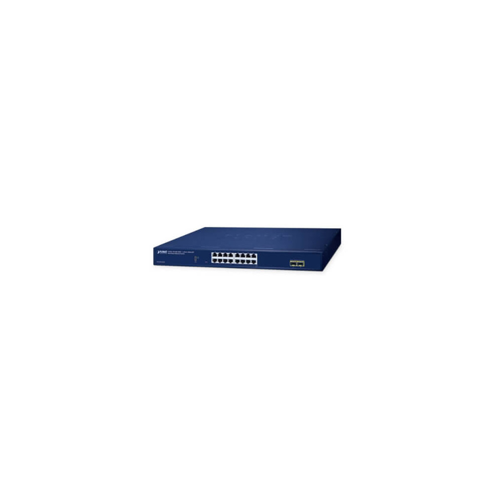 Switch Websmart 19" 16 ports Giga + 2 x SFP