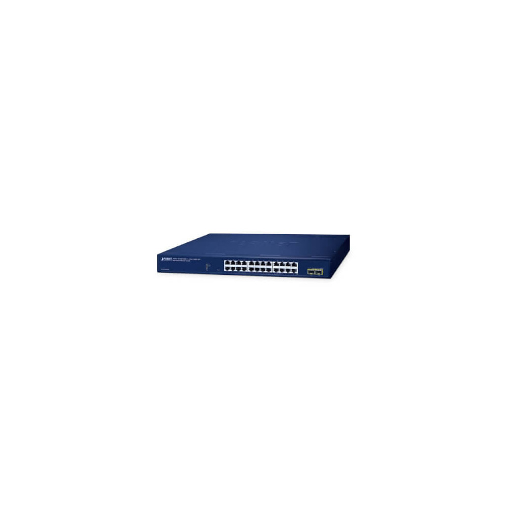 Switch Websmart 19" 24 ports Giga + 2 x SFP