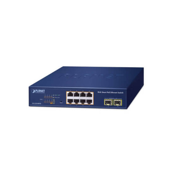 Switch Websmart 8 ports Giga PoE + 2 x SFP 120W