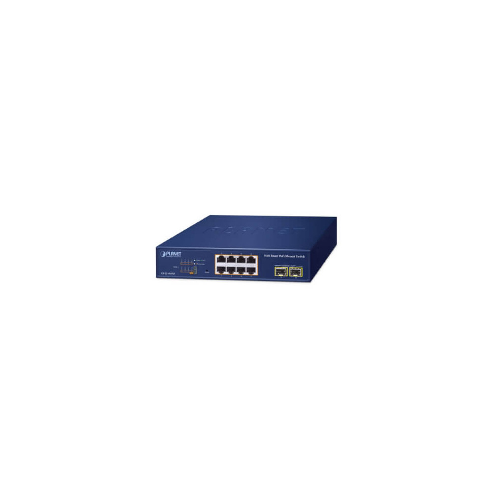 Switch Websmart 8 ports Giga PoE + 2 x SFP 120W