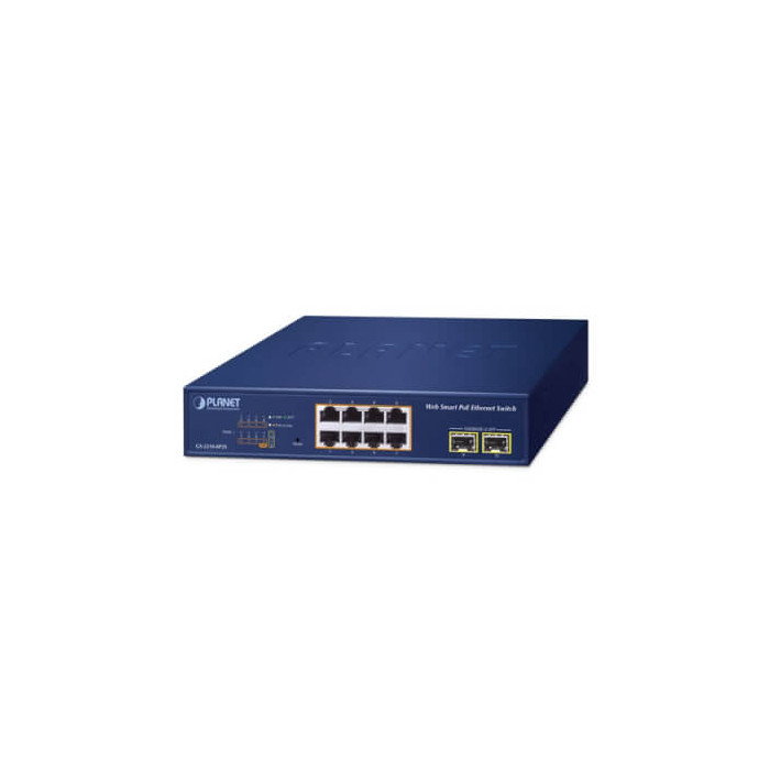 Switch Websmart 8 ports Giga PoE + 2 x SFP 120W