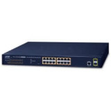 Switch 19" L2 16 ports Giga PoE at 2xSFP
