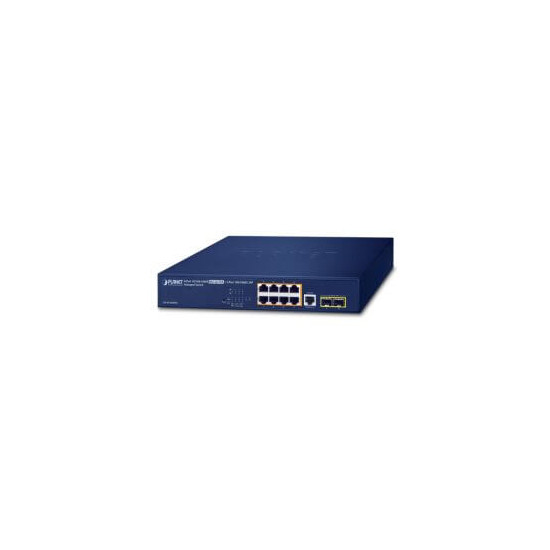 Switch 19" L2 8 ports Giga PoE at 140W 2xSFP
