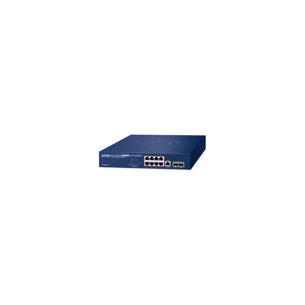 Switch 19" L2 8 ports Giga PoE bt 180W 2xSFP