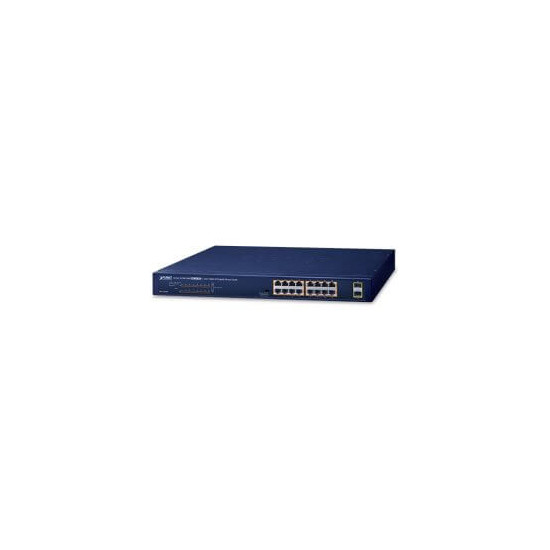 Switch 19" 16 ports Giga PoE at 240W 2xSFP