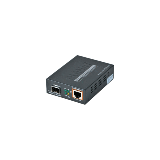 Transceiver 1xRJ45 Giga PoE at / 1xSFP