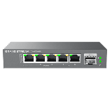 Switch desktop 5x 2.5Giga dont 4 PoE 1x SFP+ 57W