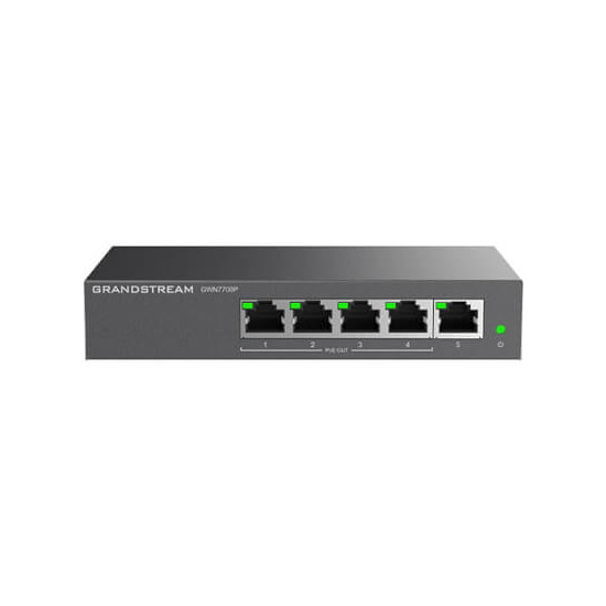 Switch 5 ports Giga dont 4 PoE af/at 60W