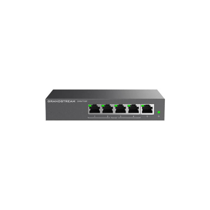 Switch 5 ports Giga dont 4 PoE af/at 60W