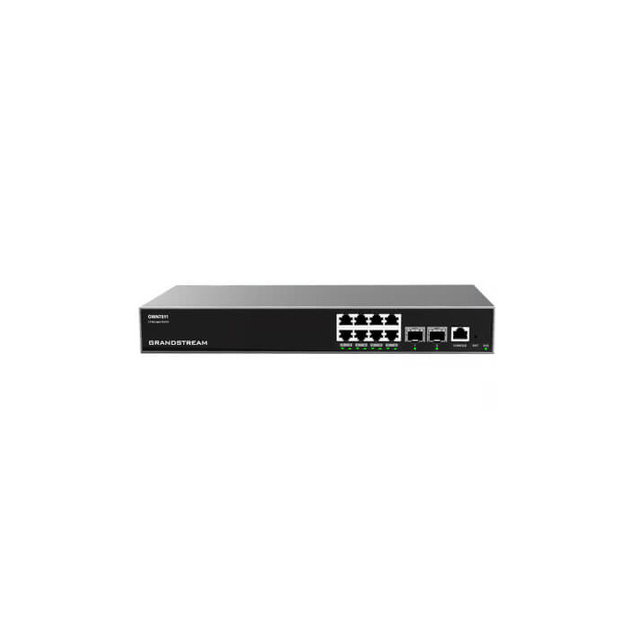 Switch L3 8 ports Giga 2x SFP+ fan-less