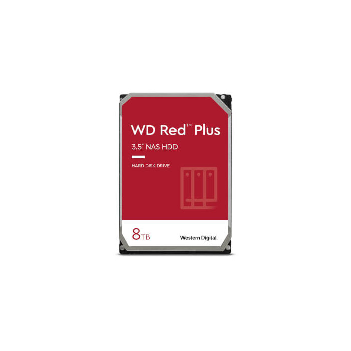 HDD WD Red Plus 3"1/2 Sata III 8Tb 128Mo