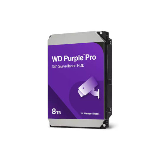 HDD WD Purple Pro Vidéo Surveillance 8To 256Mo