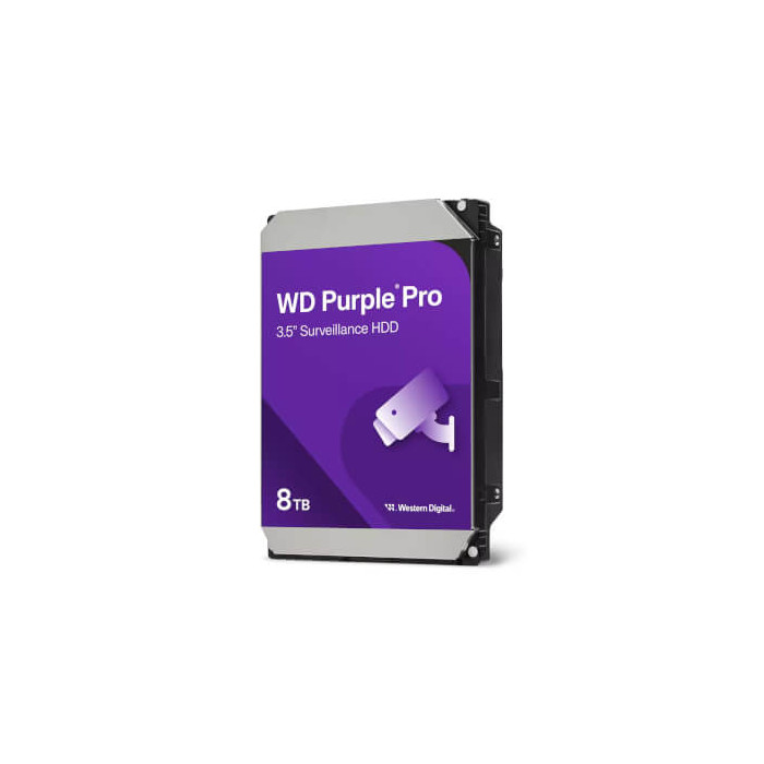 HDD WD Purple Pro Vidéo Surveillance 8To 256Mo