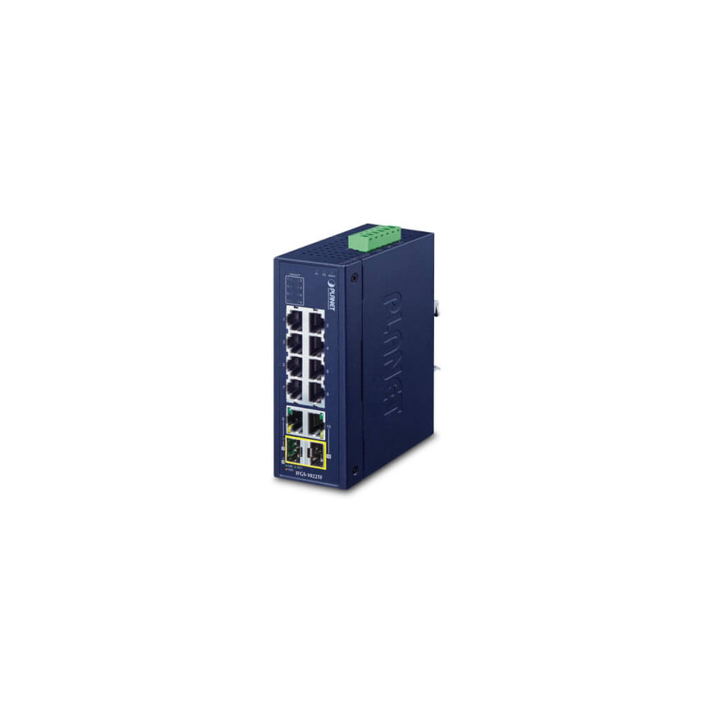 Switch indus IFGS-1022TF 8x 100Mb + 2SFP -40/+75°C