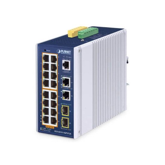 Switch Indus L2 16 ports Giga PoE at 320W 2xSFP