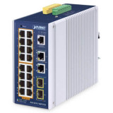 Switch Indus L2 16 ports Giga PoE at 320W 2xSFP