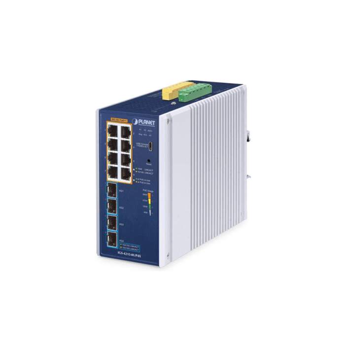 Switch Indus L2 8 ports Giga PoE Bt 360W 4xSFP+