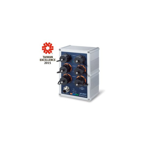 Switch Indus L2+ 4 ports Giga PoE at 144W IP67