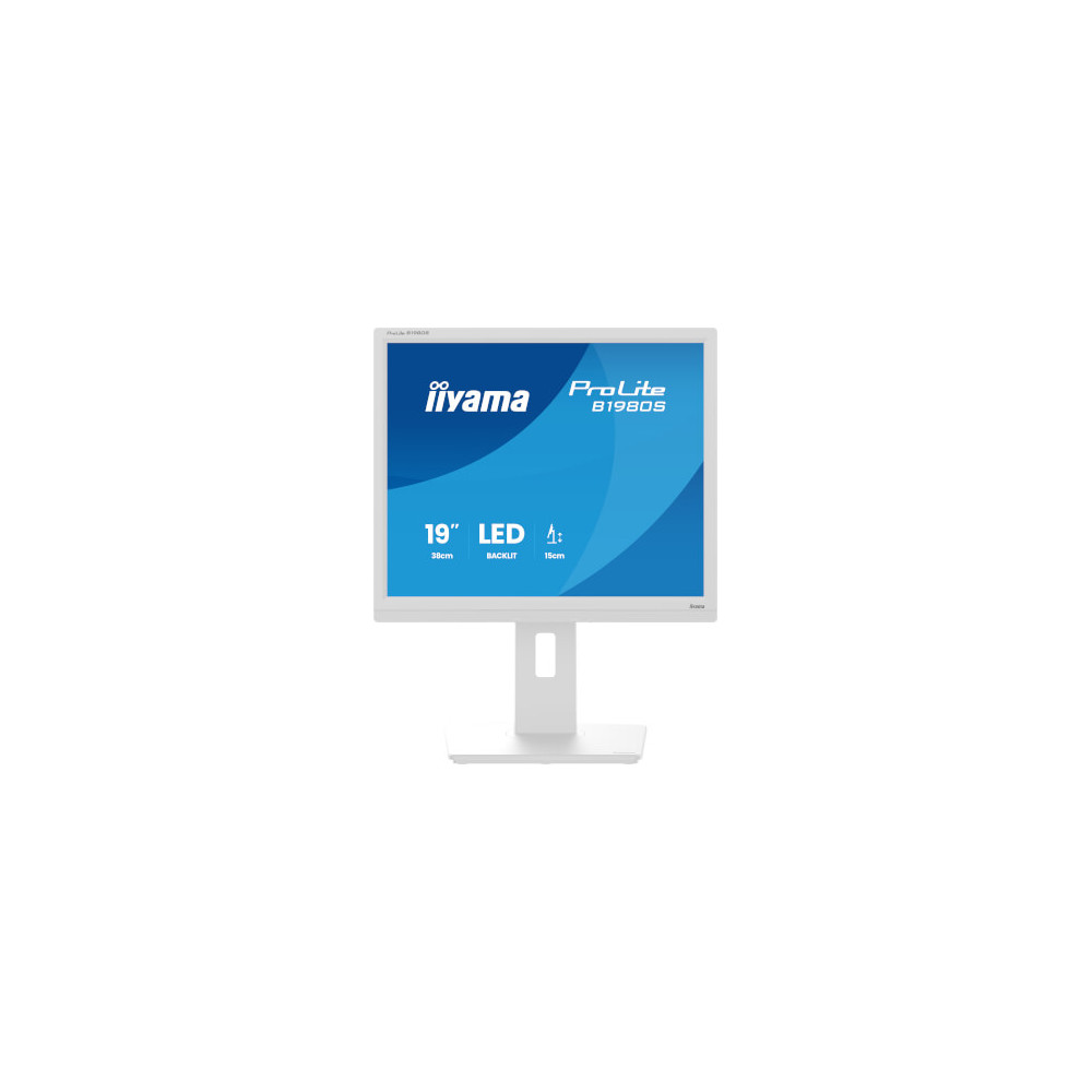 Moniteur 19" blanc 5:4 1280x1024 HDMI/DP pivot +HP