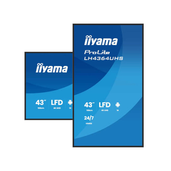 Moniteur 43" 4K UHD 2x HDMI Android 14 24/7