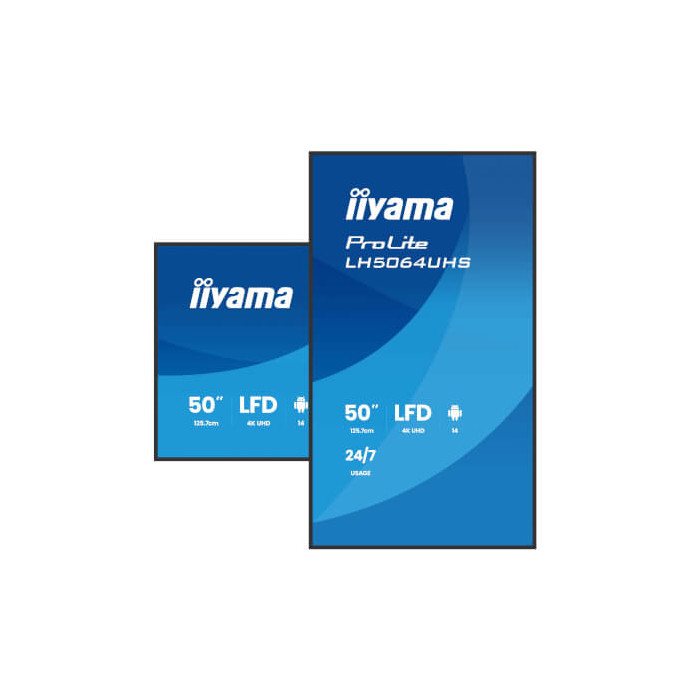 Moniteur 50" 4K UHD 2xHDMI 1xUSB-C Android14 24/7