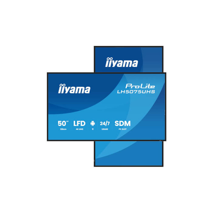 Moniteur 50'' VA 3840x2160 9,5ms Android HP USB