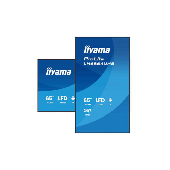 Moniteur 65" 4K UHD 2x HDMI Android 14 24/7
