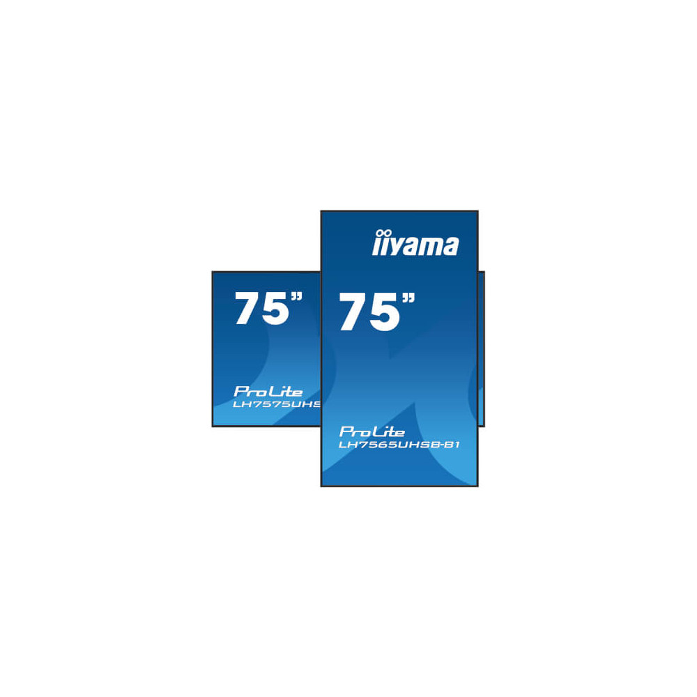 Ecran 75" IPS 4K affichage dynamique 24/7 Android