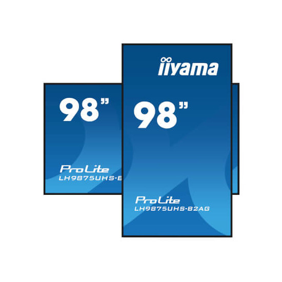 Moniteur 98" 4K IPS HP VGA/HDMI/DP/DVI