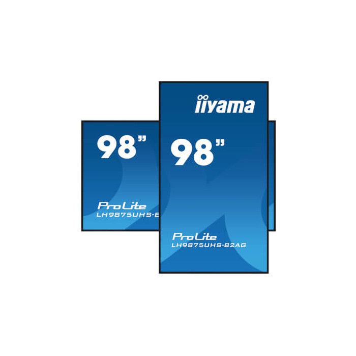 Moniteur 98" 4K IPS HP VGA/HDMI/DP/DVI