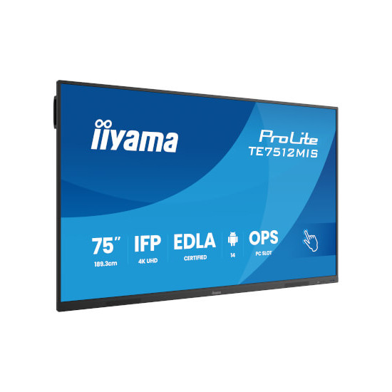 Moniteur 75'' VA tactile interactif 4K UHD Android