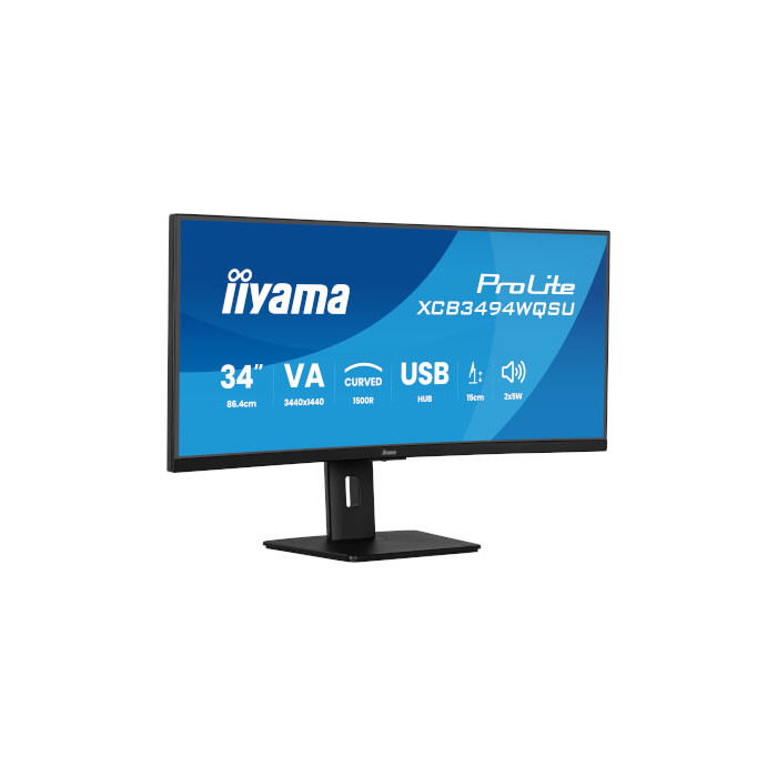Ecran incurvé 34'' VA 3440x1440 à 120Hz 0,4ms