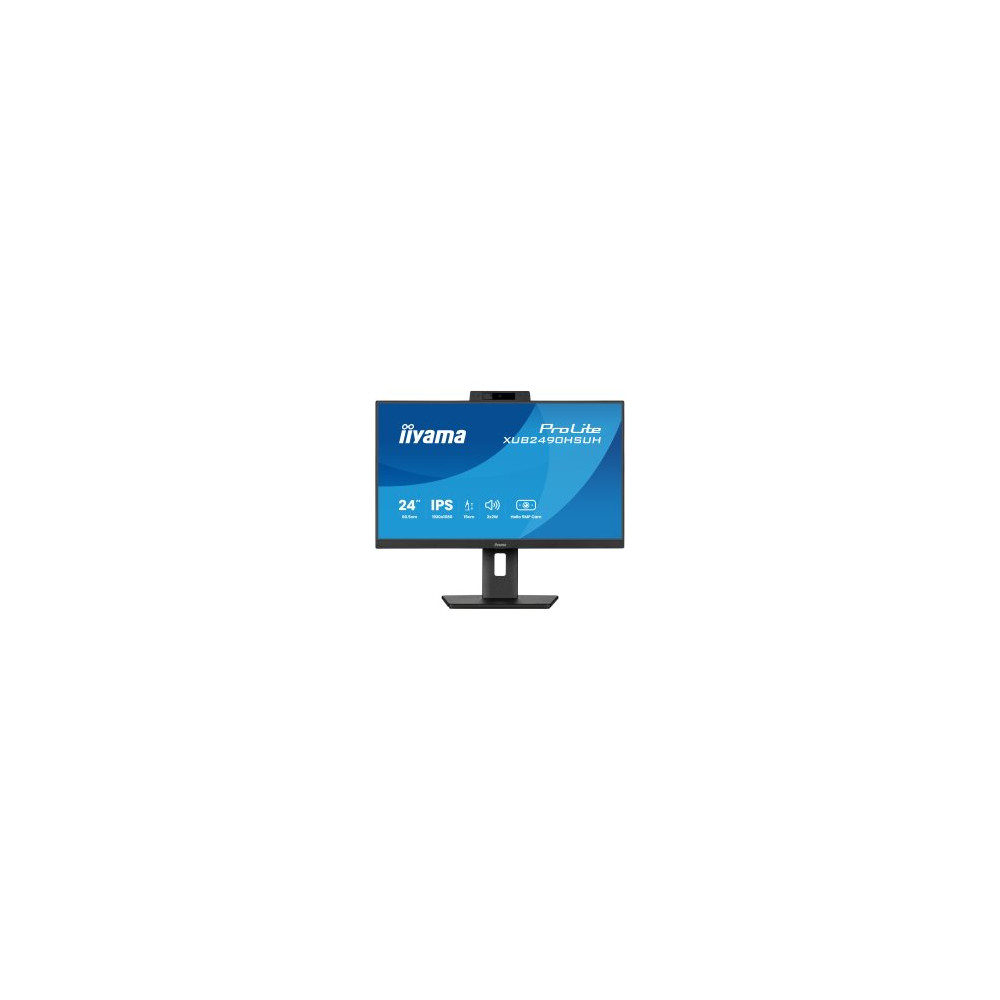 Moniteur 24" Ultra mince IPS Webcam Pivot HubUSB