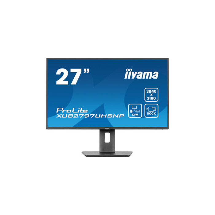 Moniteur 27" Ultra mince IPS 3840x2160 Dock USB