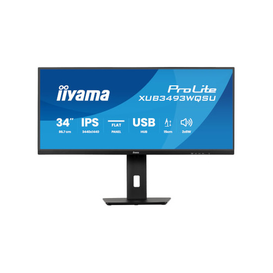 Moniteur 34'' IPS Ultra Wide 3440x1440 à 120Hz 1ms