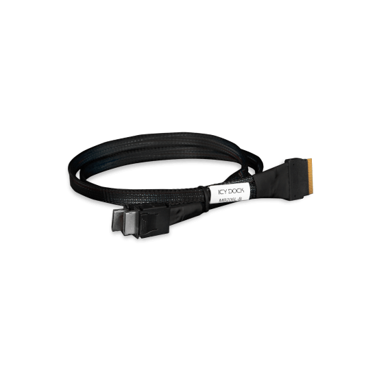 Câble SlimSAS 8i SFF-8654 vers 2x4i SFF-8611-0.5m