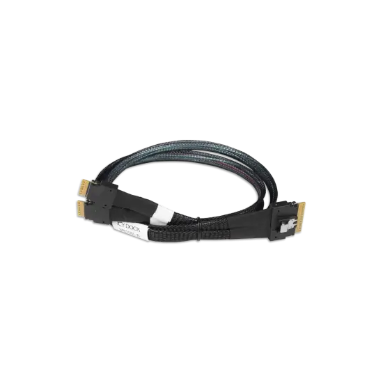 Câble SFF-8654 SlimSAS 8i vers 2x SlimSAS 4i 0.5m