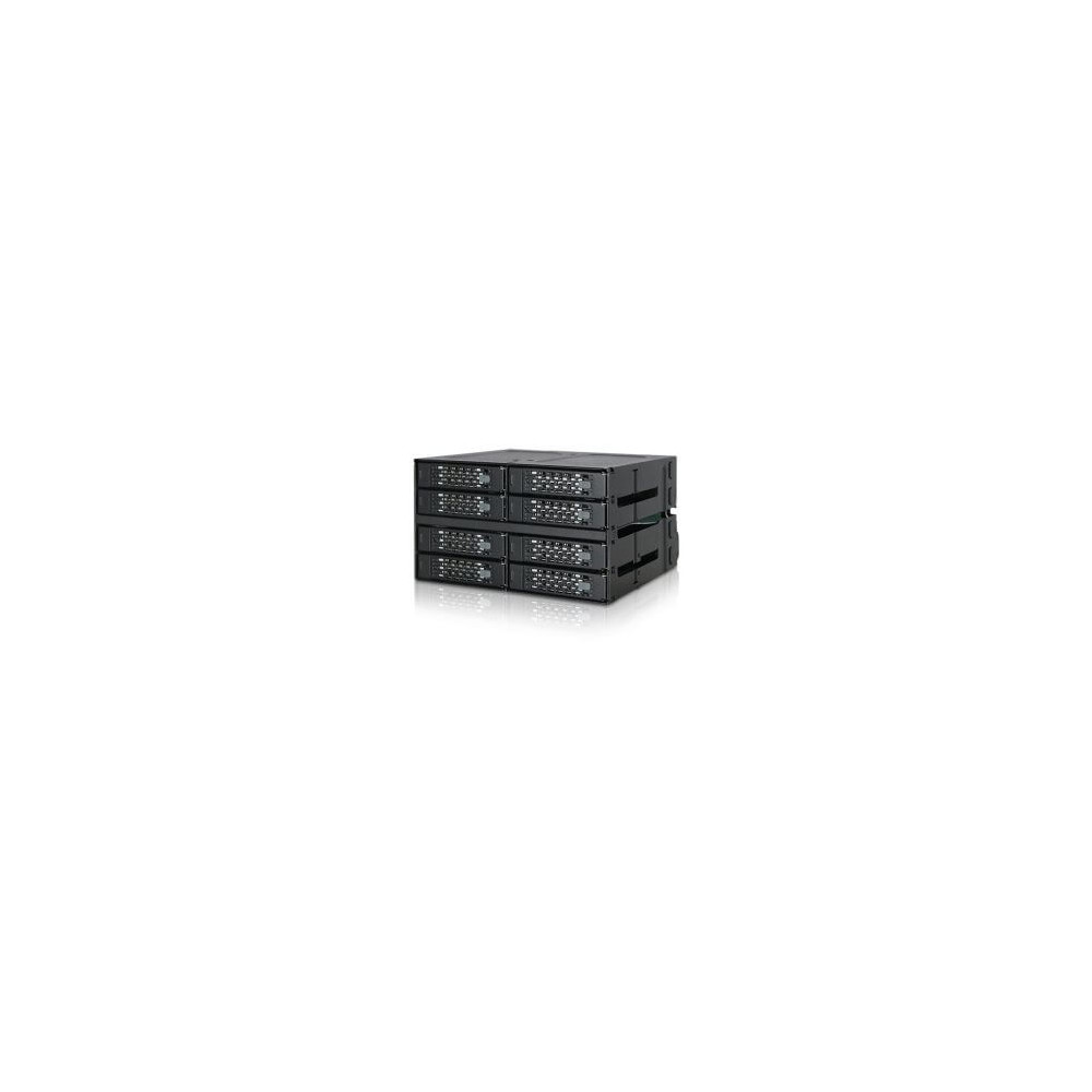 Backplane 8 baies SSD/HDD 2,5” Sata/SAS 2x 5.25”