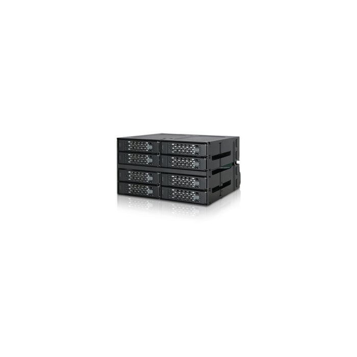 Backplane 8 baies SSD/HDD 2,5” Sata/SAS 2x 5.25”
