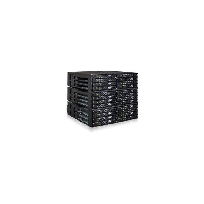 Backplane cage 24 baies 2,5" SAS/SATA SSD 3x 5,25