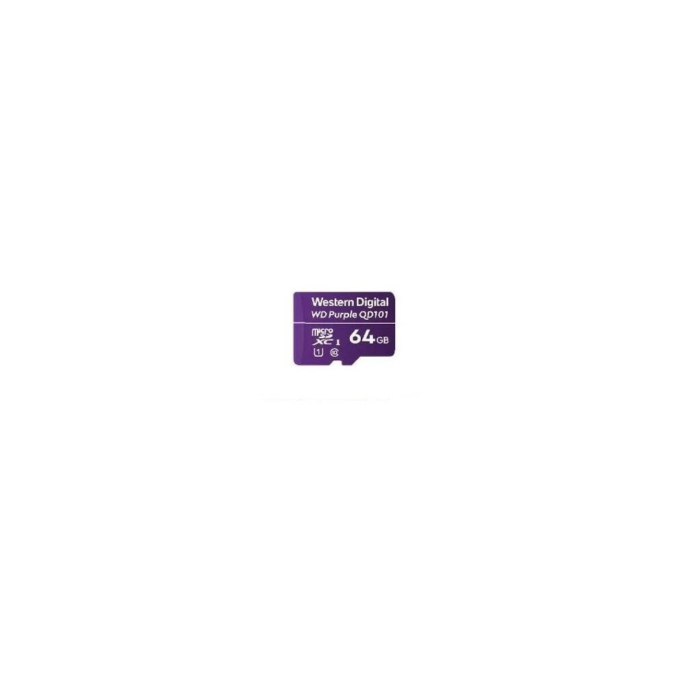 Carte Micro SDXC WD Purple 64GB -40/+85°C