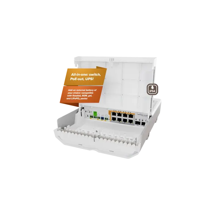 Switch 8Giga PoE 2 SFP+ Outdoor netPower Lite 8p