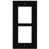 2N IP Verso cadre encastré 2 modules noir