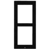 2N IP Verso cadre saillie 2 modules noir