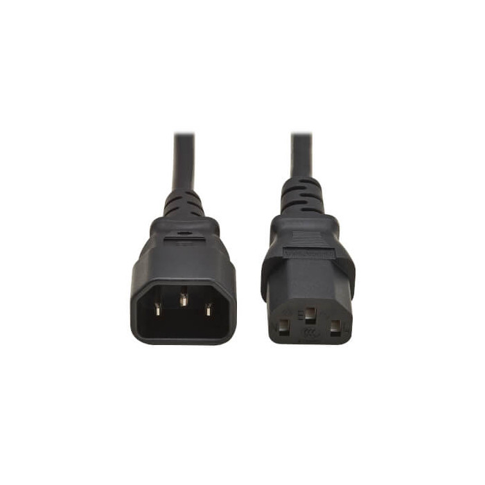 Cordon d'alimentation C13 vers C14 10A 2M Noir