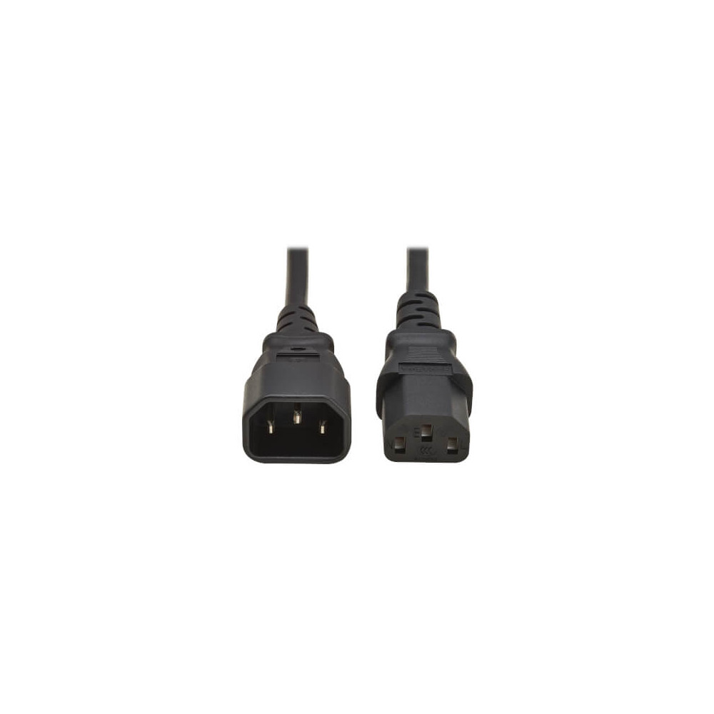 Cordon d'alimentation C13 vers C14 10A 0,5M Noir