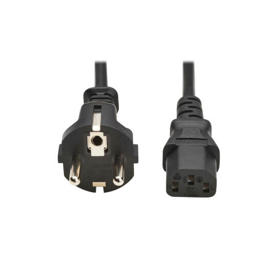 Cordon d'alimentation Schuko vers C13 10A 1M Noir